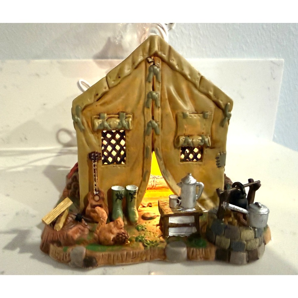 Lemax Vail Village Collection "Camping Tent" 75546 Retired 2007‎ LIGHTED EXC.